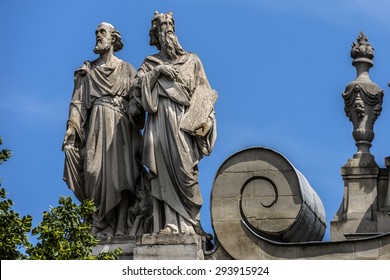 Fragment Of Sorbonne Edifice. Name Is Derived From College De Sorbonne (1257) By Robert De Sorbon As One Of First Colleges Of Medieval University In Paris.