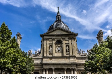 Fragment Of Sorbonne Edifice. Name Is Derived From College De Sorbonne (1257) By Robert De Sorbon As One Of First Colleges Of Medieval University In Paris.