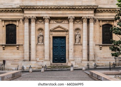 Fragment Of Sorbonne Edifice. Name Is Derived From College De Sorbonne (1257) By Robert De Sorbon As One Of First Colleges Of Medieval University In Paris.