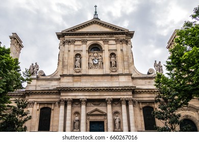 Fragment Of Sorbonne Edifice. Name Is Derived From College De Sorbonne (1257) By Robert De Sorbon As One Of First Colleges Of Medieval University In Paris.