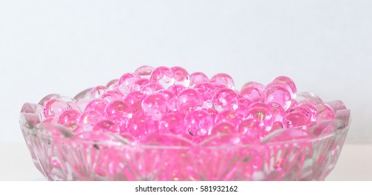 Fragrant pink balls in macro