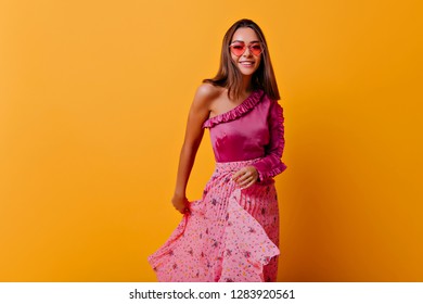 Girl Dazzling Smile Cute Mood Poses Stock Photo 1329273902 | Shutterstock