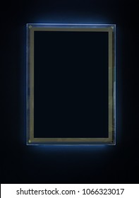 Frame with backlight