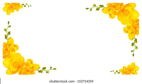 1,209 Freesia border Images, Stock Photos & Vectors | Shutterstock