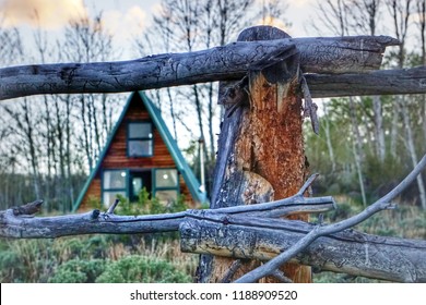 A Frame Cabin In North Park Colorado