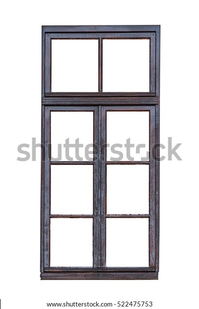 Frame Dark Brown Wooden Window Stock Photo (Edit Now) 522475753