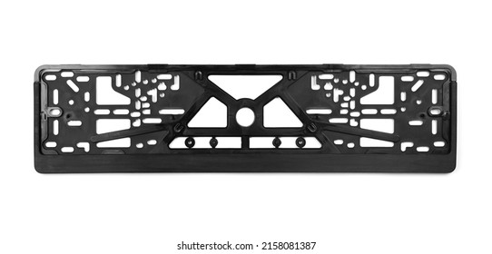 The frame for the European license plate. Isolated on a white background.