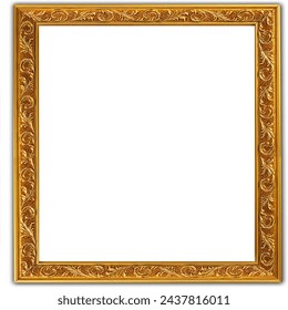 frame, Glyph golden border, gold embossed fram