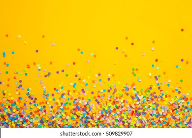 Frame made of colored confetti. - Shutterstock ID 509829907
