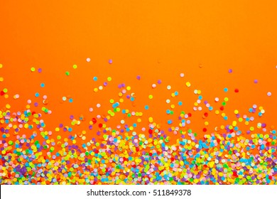 Orange Confetti Images, Stock Photos & Vectors | Shutterstock