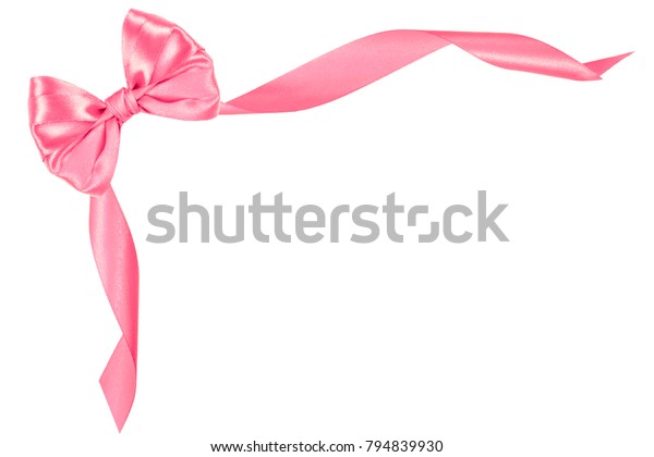 Frame Pink Shiny Silk Bow Ribbons Stock Photo 794839930 | Shutterstock