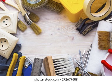 Frame Of Tools For Home Repairs