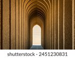 Frame within frame walkway in King Fahd University of petroleum and minerals - Dhahran Saudi Arabia.