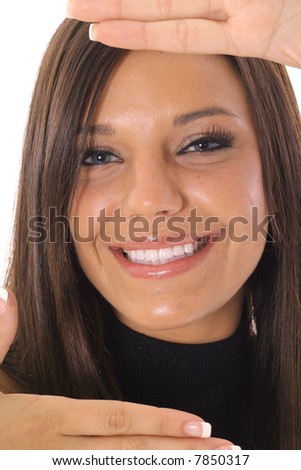 framed face headshot upclose