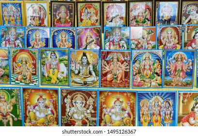 Framed Pictures Hindu God Goddesses Sell Stock Photo 1495126367 ...