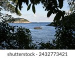 Framed View of a Schooner in the Atlantic Ocean - Rio de Janeiro, Brazil