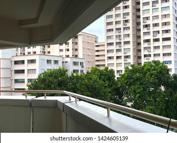 Framed/obstructed View Of Residential Apartment From Corridor