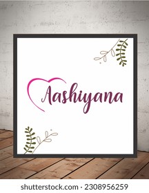 frames of aashiyana with wall poster translation-home pride