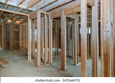 Framing Beam New House Under Construction Stock Photo 1431664751 ...