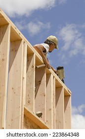 Framing Contractor Building In A Window Or Door Opening In Outside Bearing Wood Stud Wall