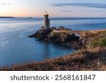 France, Brittany. Finisterre, Plouzane. Petit Minou Lighthouse.