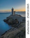 France, Brittany. Finisterre, Plouzane. Petit Minou Lighthouse.