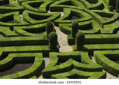 France, castle of Villandry, French formal garden - Shutterstock ID 41955931
