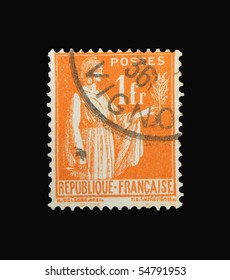 FRANCE - CIRCA 1950s: A Stamp Printed In France Showing Woman, Circa 1950s