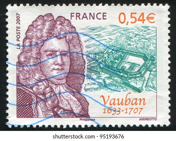 FRANCE - CIRCA 2007: Stamp Printed By France, Shows Sebastian Le Prestre De Vauban, Military Engineer, Circa 2007