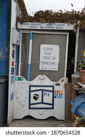 Sète, France - December 13 2012: Typical Fishing District Of Sète (Pointe Courte). Agnès Varda Made Her Movie Here With The Help Of The Inhabitants. 