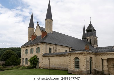 France - Fontevraud - Abbey Cloister and Gardens - Powered by Shutterstock