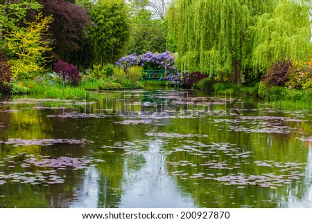 France Giverny Monet's garden spring May