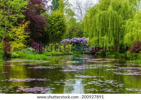France Giverny Monet's garden spring May
