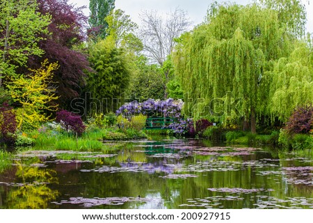 France Giverny Monet's garden spring May