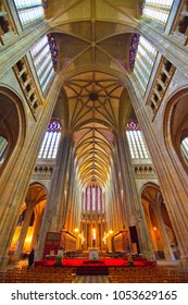 Orléans, France - March 01 2017 : Interior Of The Cathedral
