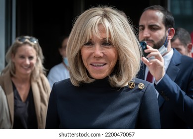 France, Marseille, 2022-09-09:
Brigitte Macron In Marseille For Official Visit In An Hospital.