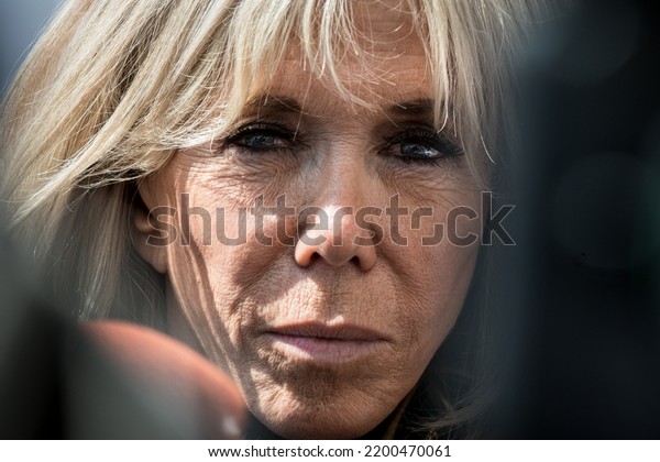 France, Marseille,\
2022-09-09:\
Brigitte Macron in Marseille for official visit in an\
hospital.