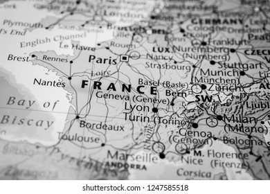 France on the map