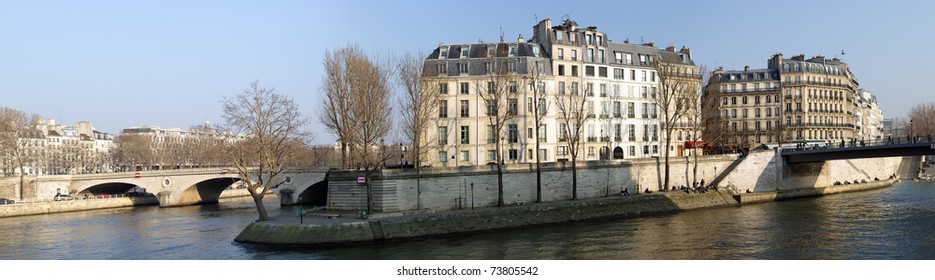 France - Paris: Panoramic View Of Ile Saint Louis