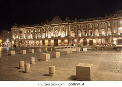 France,Toulouse, The Capitol Palace And Square.