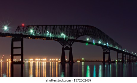 Francis Scott Key Bridge Baltimore Md Stock Photo 1372502489 Shutterstock   Francis Scott Key Bridge Baltimore 260nw 1372502489 