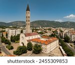 Franciscan monastery and church of St. Peter and Paul in the city of Mostar, Bosnia and Herzegovina.