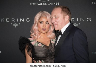 Francois-Henri Pinault, Salma Hayek At The Women In Motion Awards Dinner  For At The 70th Festival De Cannes.May 21, 2017 Cannes, France
