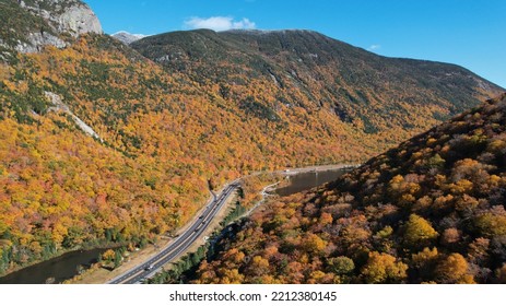 Franconia Notch State Park In Mid-October