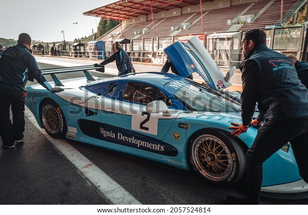 FRANCORCHAMPS, BELGIUM-OCTOBER 2021: Reportage of\
the 6 Hours SPA car\
racing