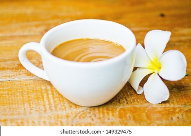 Frangipani  and coffee