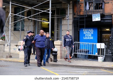 Frank James, The Subway Shooter In The East Village With NYPD. April 13 2022