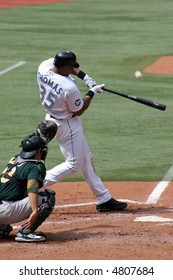 Frank Thomas, Designated Hitter, Toronto Blue Jays August 22, 2007 Vs. Oakland Athletics