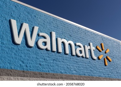 Frankfort - Circa October 2021: Walmart Retail Location. Walmart introduced its Veterans Welcome Home Commitment and plans on hiring 265,000 veterans.