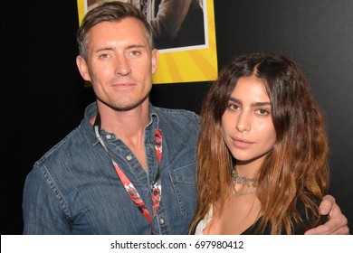 Frankfurt, Germany. 22nd April 2017. Casper Zafer (Vampire Diaries), Nadia Hilker (The 100) At The German Comic Con Frankfurt